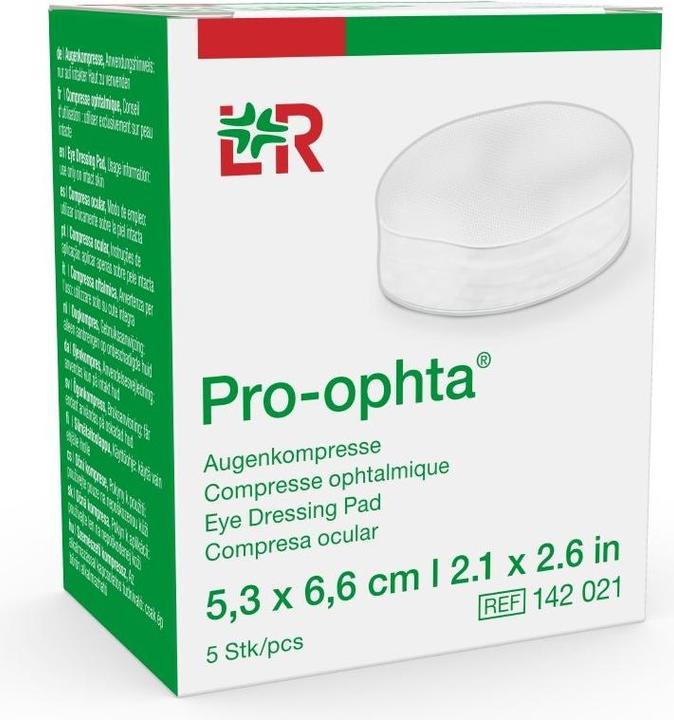 Actual product image Pro Ophta Pro-ophta Augenkompressen 5.3x6.6cm steril
