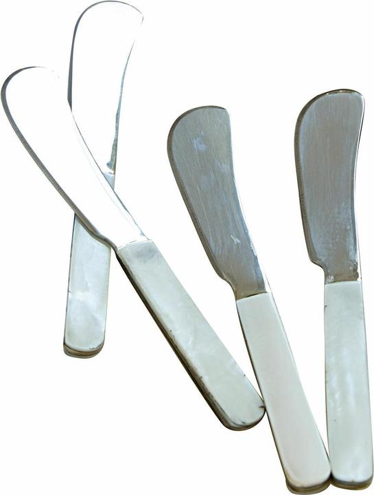 Produktbild Loberon Buttermesser 4er Set Latour silber (4 Stück, Besteck Set)
