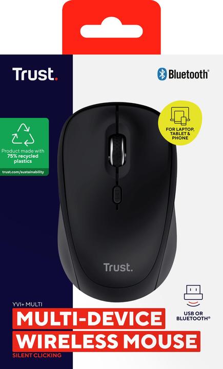 Produktbild Trust Yvi+ Multi-Device Wrls Mouse (Kabellos)