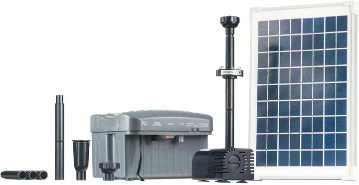 Produktbild Heissner Solar-Teichpumpen-Set 750 l/h mit LED-Beleuchtung