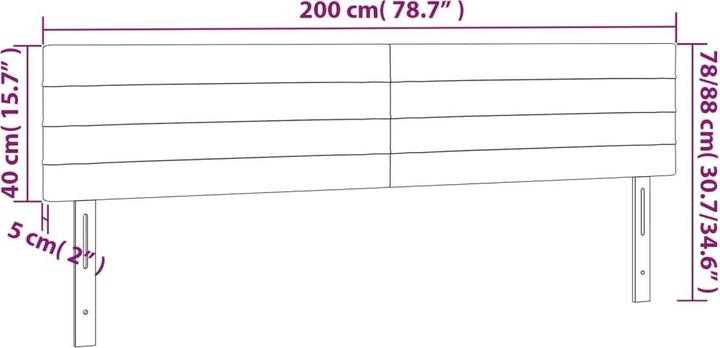 Immagine prodotto VidaXL Daria (200 x 5 x 88 cm)