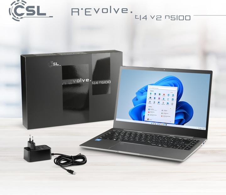 Produktbild CSL Notebook R'Evolve T14 v2 32 GB 2000 GB Windows 11 Home (14", Intel Celeron N5100, 32 GB, 2000 GB, DE)