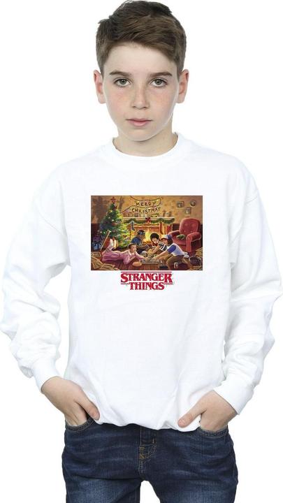 Actual product image Netflix Boys Stranger Things Christmas Gathering Sweatshirt (152, 158)