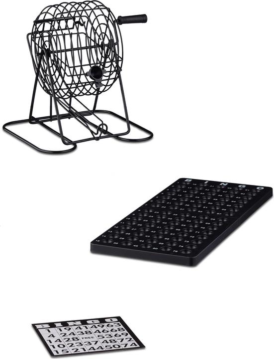 Image du produit Relaxdays Jeu de bingo avec tambour de tirage (Anglais)