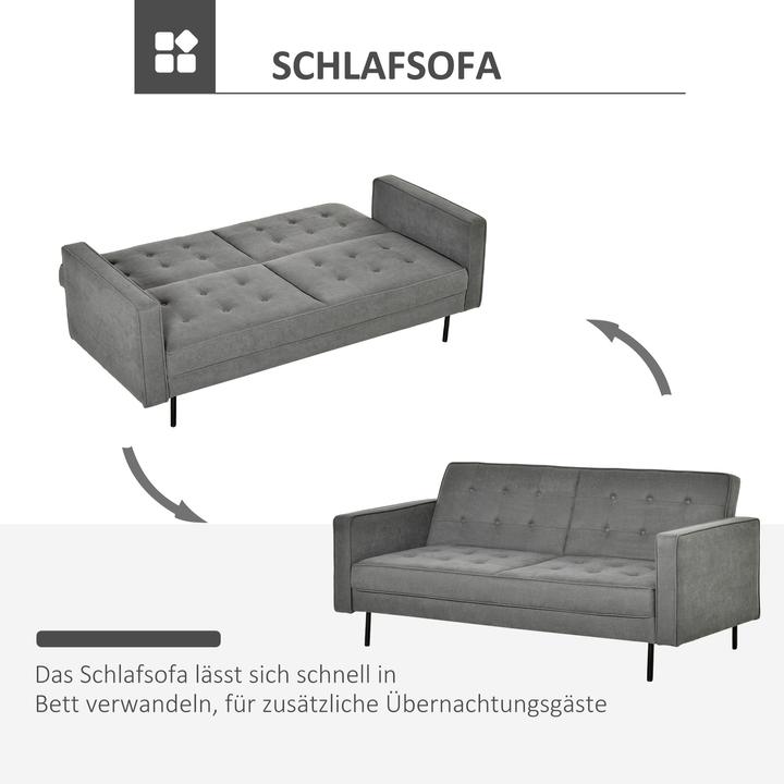 Produktbild Homcom Schlafsofa 3-Sitzer (3-Sitzer)