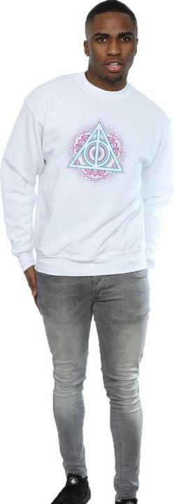 Actual product image Mens Neon Deathly Hallows Sweatshirt (L)