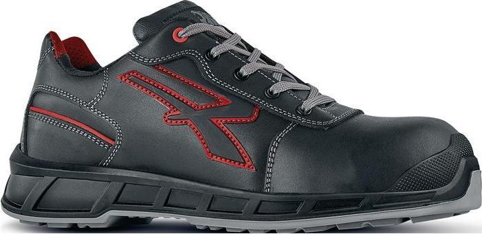 Image du produit U-Power Chaussure basse de sécurité Billie Gr.45 noir/rouge S3 CI SRC ESD EN20345 Cuir (S3, 45)