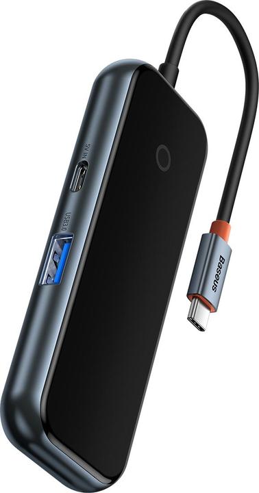 Immagine prodotto Baseus AcmeJoy Adattatore HUB 4 porte Type-CType-C a USB3.0*4Grigio scuro (USB-C, 4 Porti)