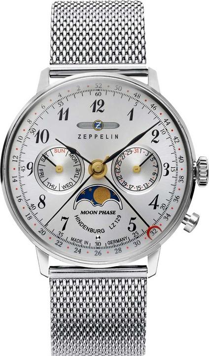 Immagine prodotto Zeppelin LZ129 Hindenburg fase lunare signora (Orologio da polso analogico, 36 mm)