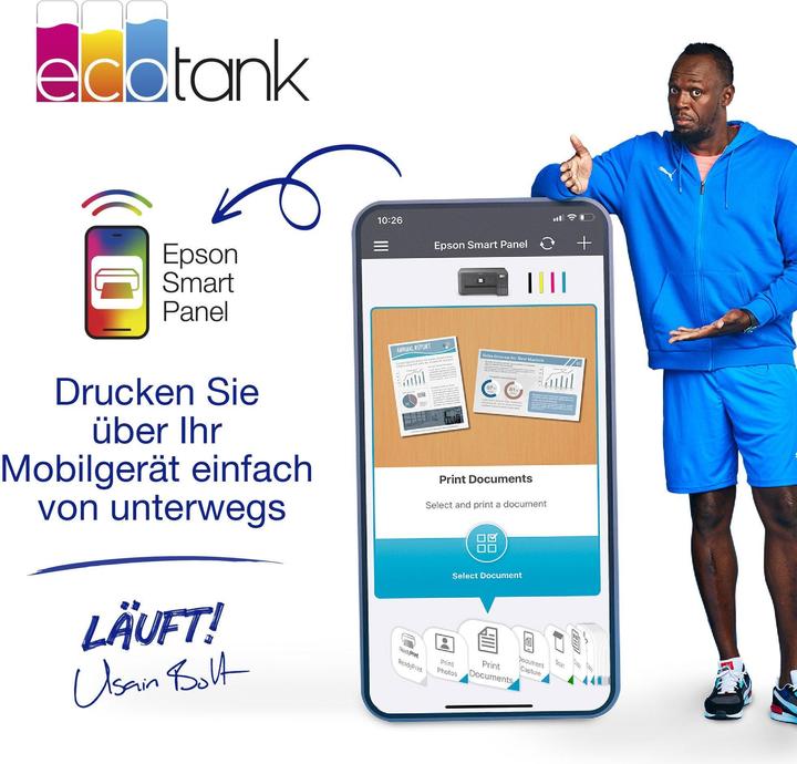 Actual product image Epson EcoTank ET-3850 (Ink tank, Colour)