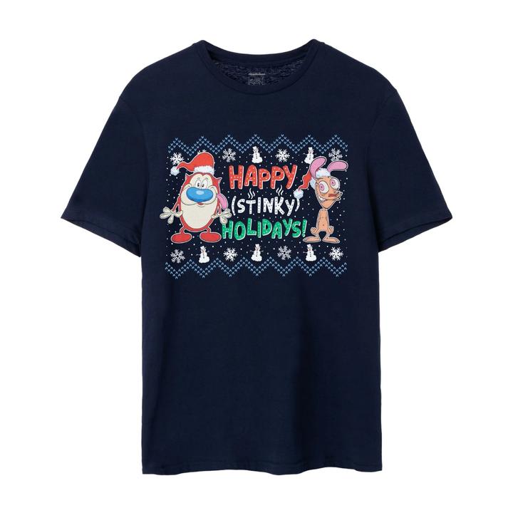 Produktbild Ren & Stimpy Happy Stinky Holidays TShirt (S)