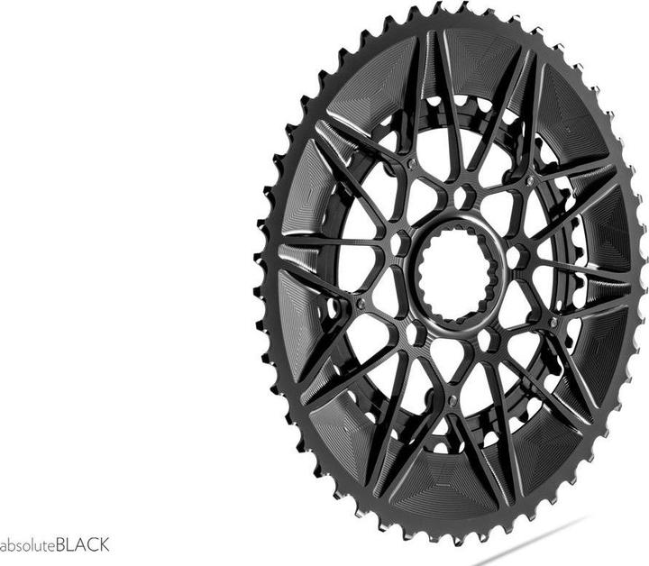 Actual product image AbsoluteBLACK OVAL ROAD SpiderRing 50/34T set Direct mount for CANNONDALE BLACK only (34)