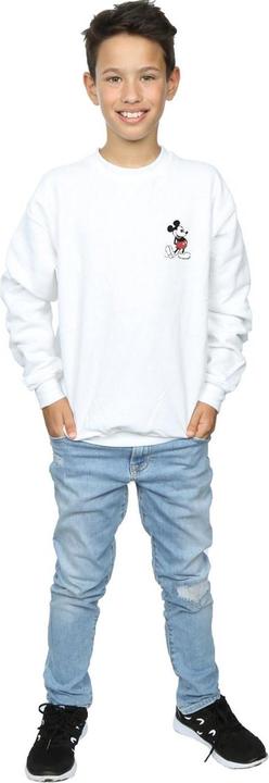 Actual product image Disney Boys Mickey Mouse Kickin Retro Chest Sweatshirt (128)
