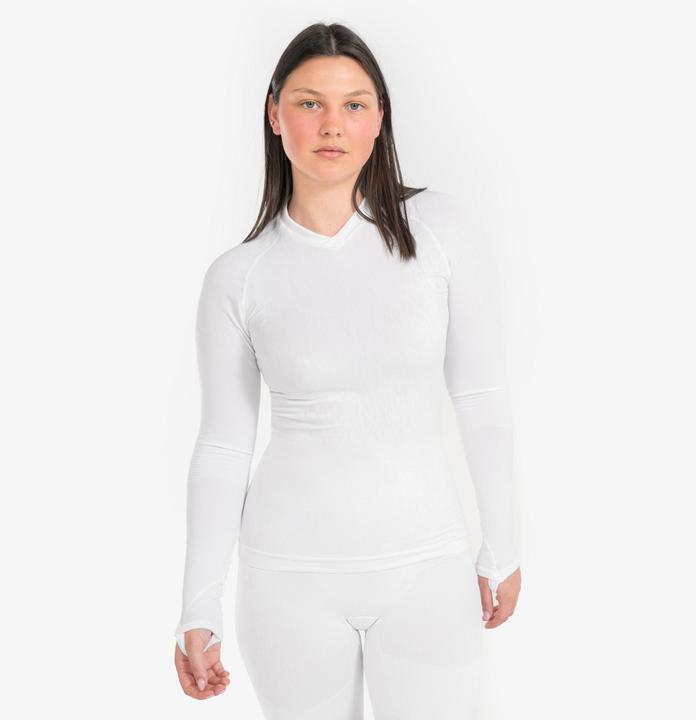 Actual product image Kipsta Women's/men's long-sleeved functional shirt - Keepdry white (L)