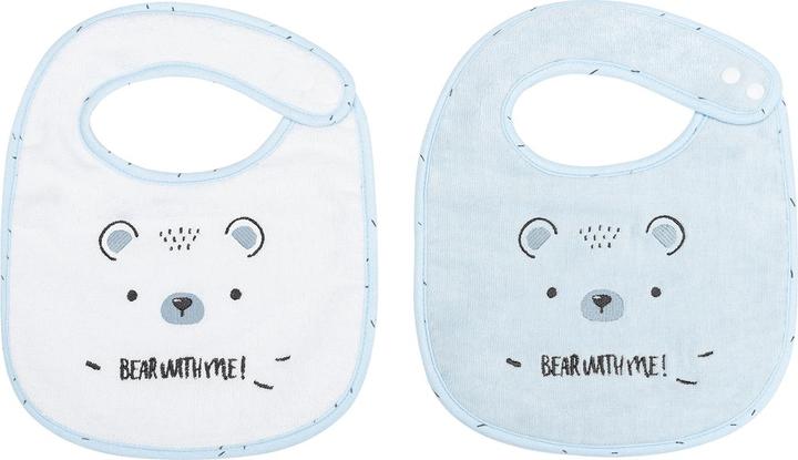 Actual product image Kikkaboo Baby Bib Set of 2 Bear 23 x31