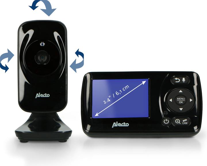 Alecto DVM-71 Black (Babyphone mit Kamera, 300 m)