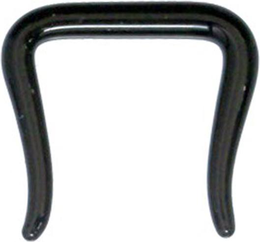 Immagine prodotto Star Piercing Septum Ring U abgewinkelt schwarz aus Glas (Vetro, senza ottone)