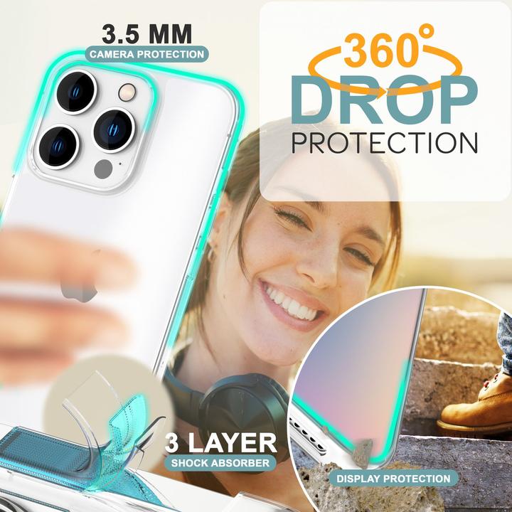 Actual product image Nalia Clear 360 degree cover (Apple iPhone 16 Pro Max)