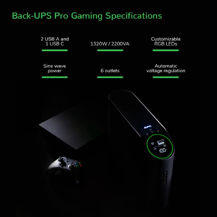 Actual product image APC Back-UPS Pro (2200 VA, 1320 W, Line-interactive UPS)