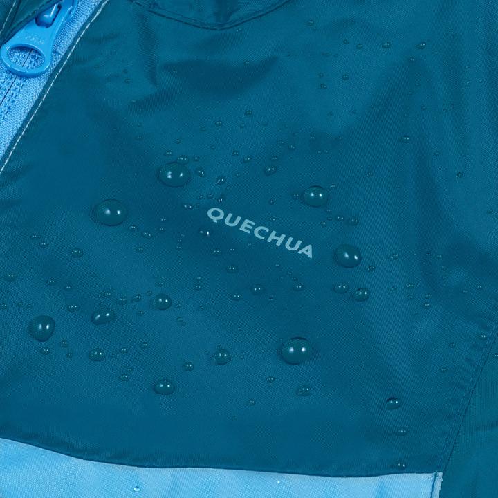 Immagine prodotto Quechua Kids’ waterproof hiking jacket with zip, 2-6 years, MH100 - Blue (102)