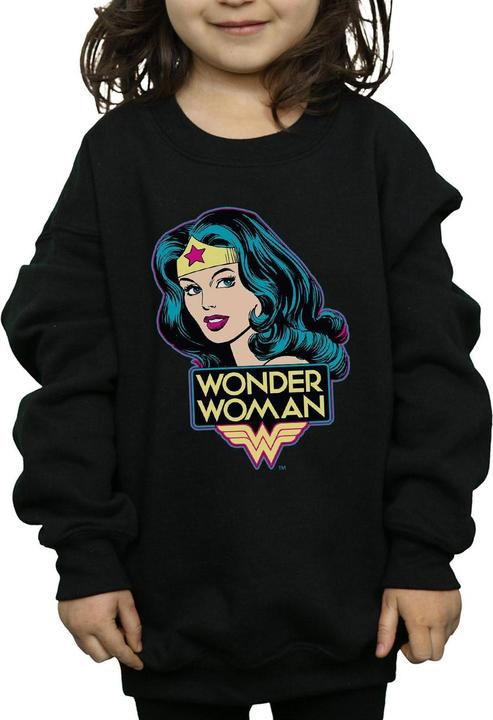 Immagine prodotto Wonder Woman Felpa da ragazza in cotone Head (140, 146)