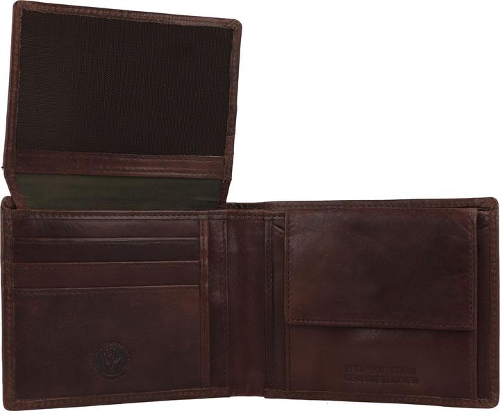 Actual product image Greenburry Newport Geldbörse RFID Schutz Leder 12 cm