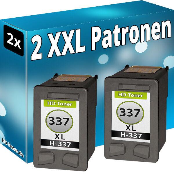 Produktbild Druckfuxx 2x TINTE PATRONEN für HP 337 XL DeskJet 5940 6940 DRUCKER PATRONE