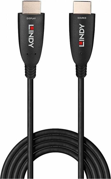 Actual product image Lindy 15m Fibre Optic Hybrid HDMI 8K60 Cable AOC Cable for any HDMI Application and Resolution (15 m, HDMI)