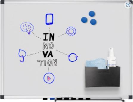Actual product image Legamaster Magnetic whiteboard Unite 120 cm x 150 cm, white (150 x 120 cm)