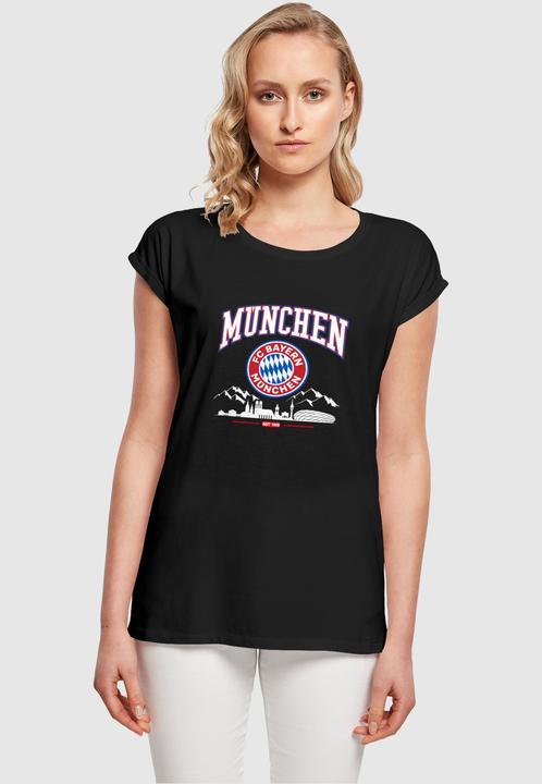 Produktbild FC Bayern München Ladies FC Bayern Skyline for grey Extended Shoulder Tee - 115379 (5XL)