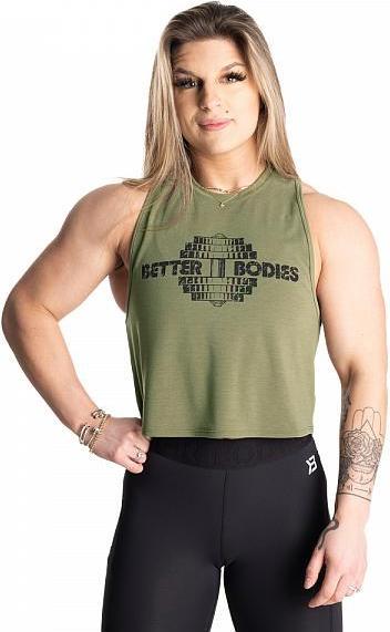 Actual product image Better Bodies Empire Loose Racerback Washed Green (L)