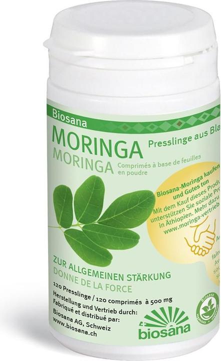 Produktbild Biosana Moringa Blattpulver SPEZ Tablette (120 Stück, Tabletten, 82 g)