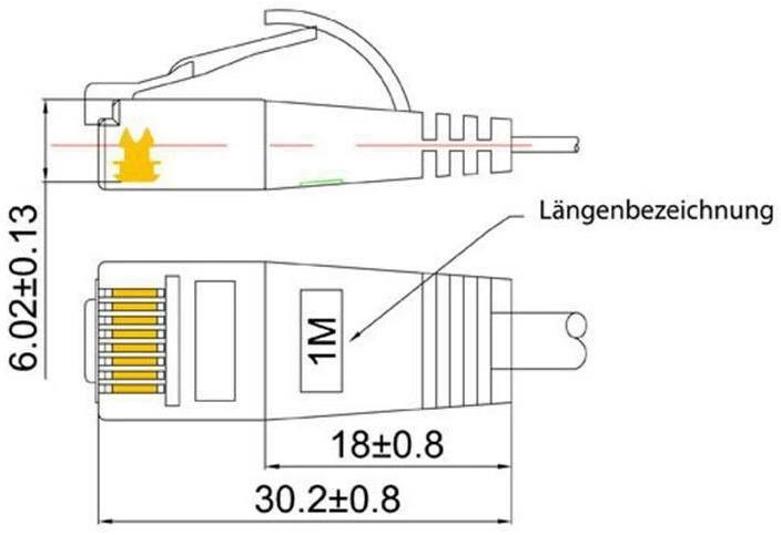 Actual product image Wirewin Network cable (UTP, CAT6, 1 m)