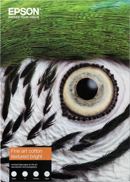 Epson Fine Art Cotton Textured Bright + 25 feuilles (300 g/m², A3+)