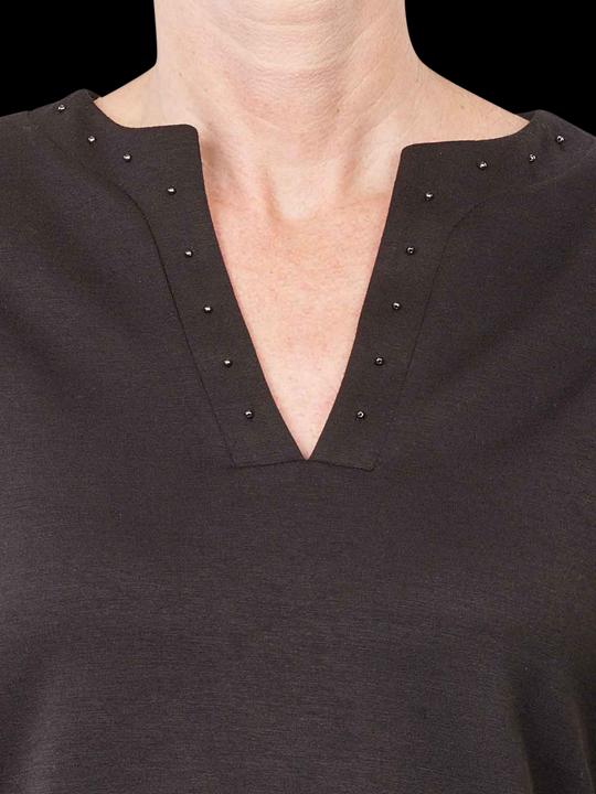 Actual product image Scotch & Soda V-Neck Beaded Sweatshirt Evening Black (XL)