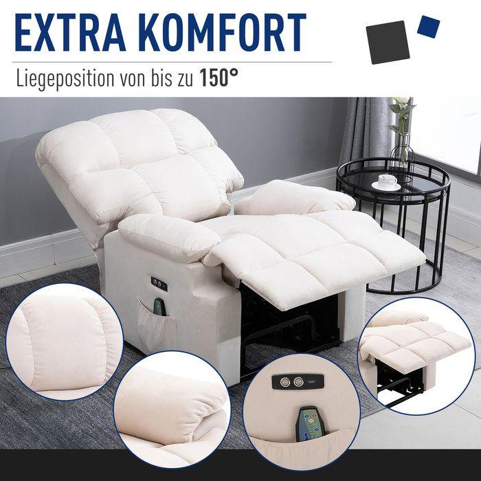 Actual product image Swisshandel24 Massagesessel mit Aufstehhilfe, Wärme, verstellbar, USB