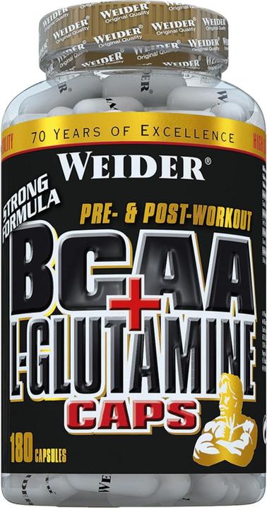 Immagine prodotto Weider BCAA L-Glutamine (180 Pezzo/i, Pillole, 256 g)