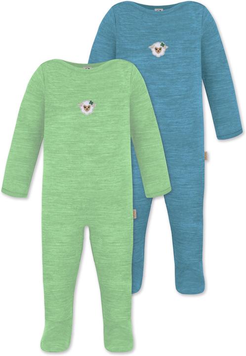 Immagine prodotto Normani Confezione da 2 pezzi di tutina MERINO baby merino "Levin" - 9413 (68)