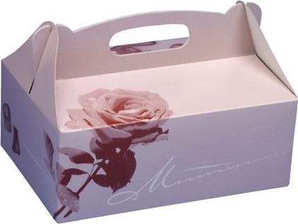 Image du produit Papstar Carton à pâtisserie avec poignée, 200 x 130 x 90 mm en carton, épaisseur du matériau : 350 g/qm (20 x)