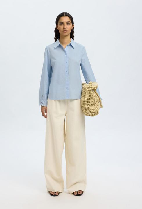 Produktbild Selected Femme Broderie Anglaise Langarmhemd (42)