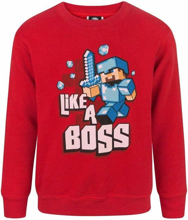Actual product image Minecraft Childrens/Boys Official Like A Boss Sweatshirt (110)