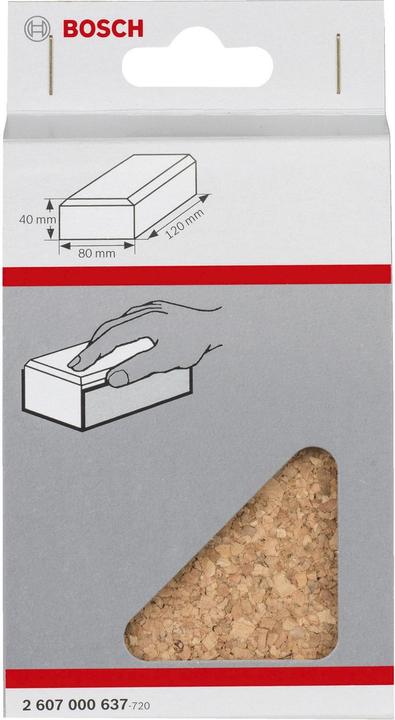 Actual product image Bosch Professional Zubehör Grinding block, length x width: (P80, P120)