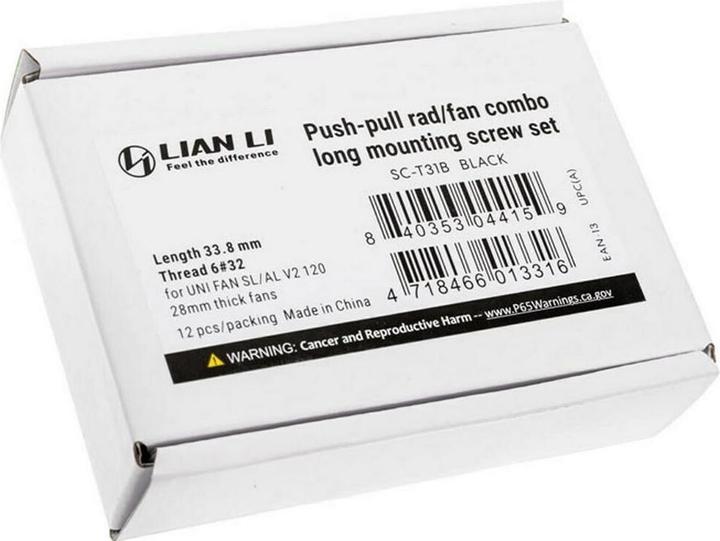 Produktbild Lian-Li SC-T31B Lüfterschrauben - 12 Stück