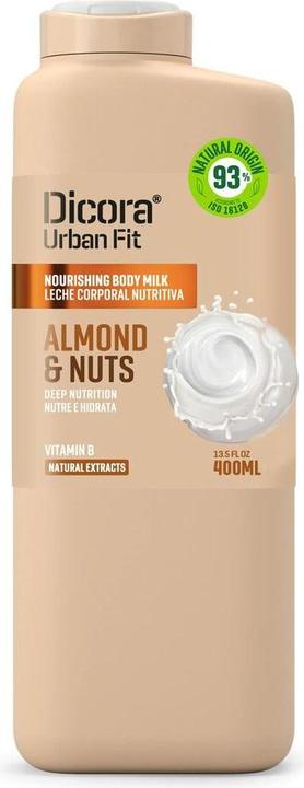 Dicora Body Milk With Vitamin B Almonds & Nuts (Body Milk) 400 Ml (Körpermilch, 400 ml)