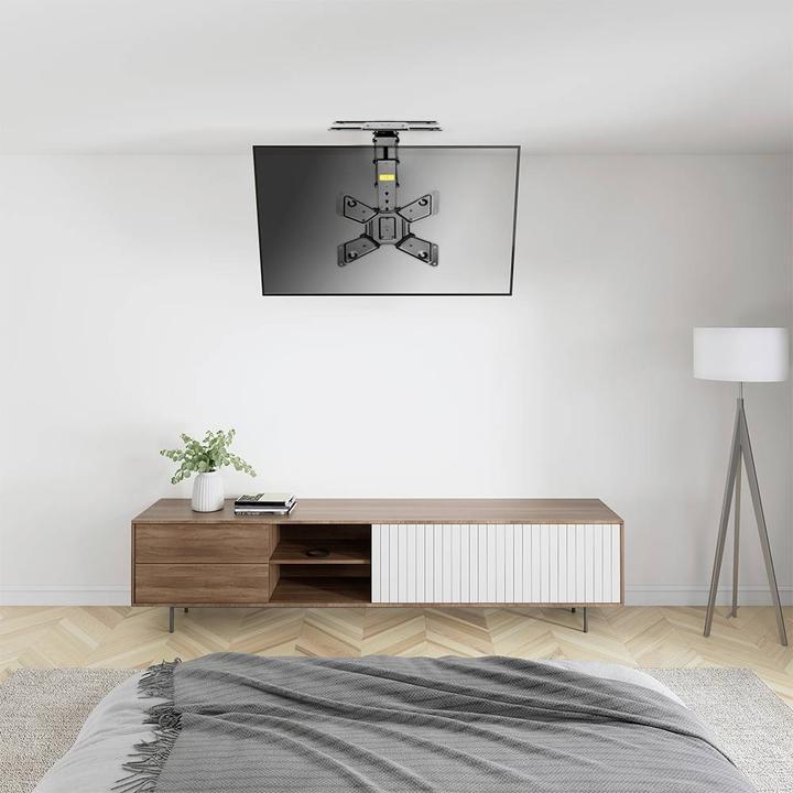 Produktbild myWall Motorisierter & klappbarer Deckenhalter für Flachbildschirme (Decke, 65", 30 kg)
