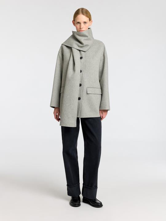 Actual product image Selected Femme Integrated scarf jacket (38)