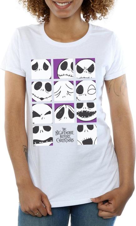 Produktbild Disney Nightmare Before Christmas Many Faces Of Jack Squares TShirt (S)