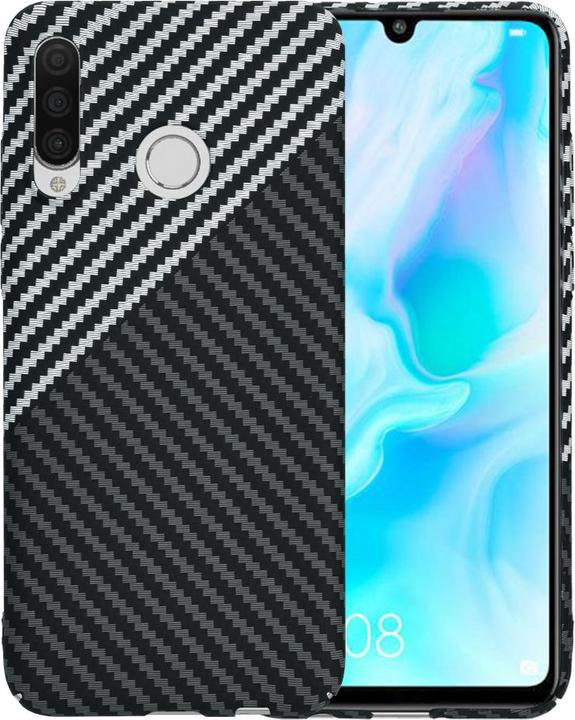 Immagine prodotto Techsuit - Carbonite FiberShell - Huawei P30 Lite / P30 Lite New Edition - Stealth Gray (Huawei P30 Lite Nuova Edizione, Huawei P30 Lite)