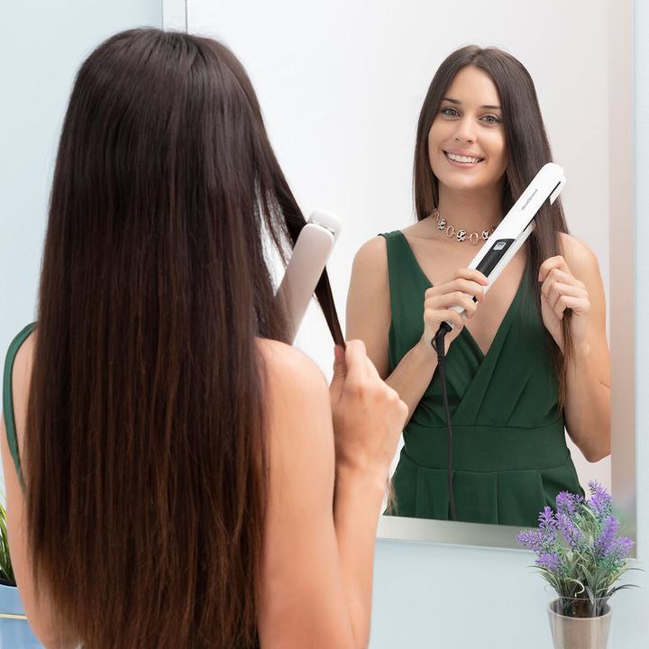 Produktbild InnovaGoods Haarglätter aus Keramik mit Dampffunktion Stemio 36 W (Dampfglätteisen)