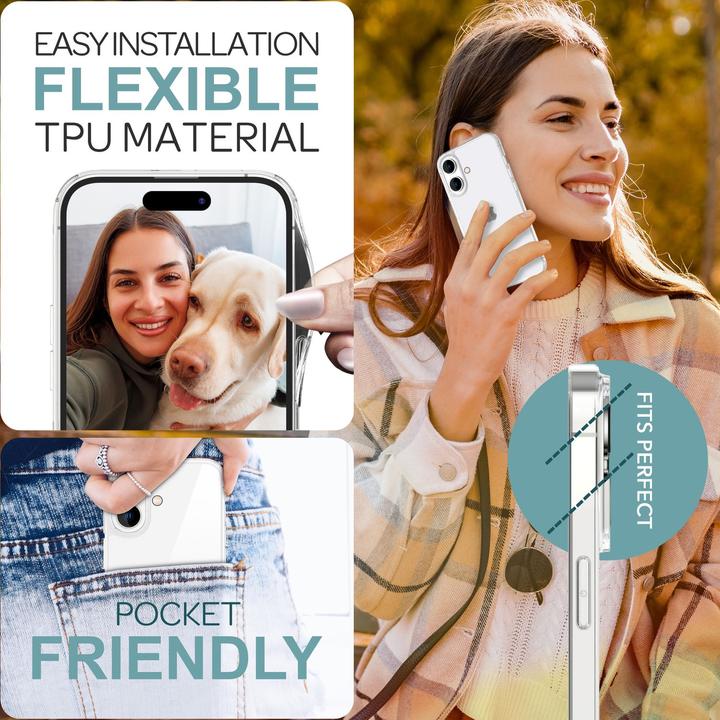Produktbild Nalia Klare Transparente Silikon Hülle (Apple iPhone 16 Plus)